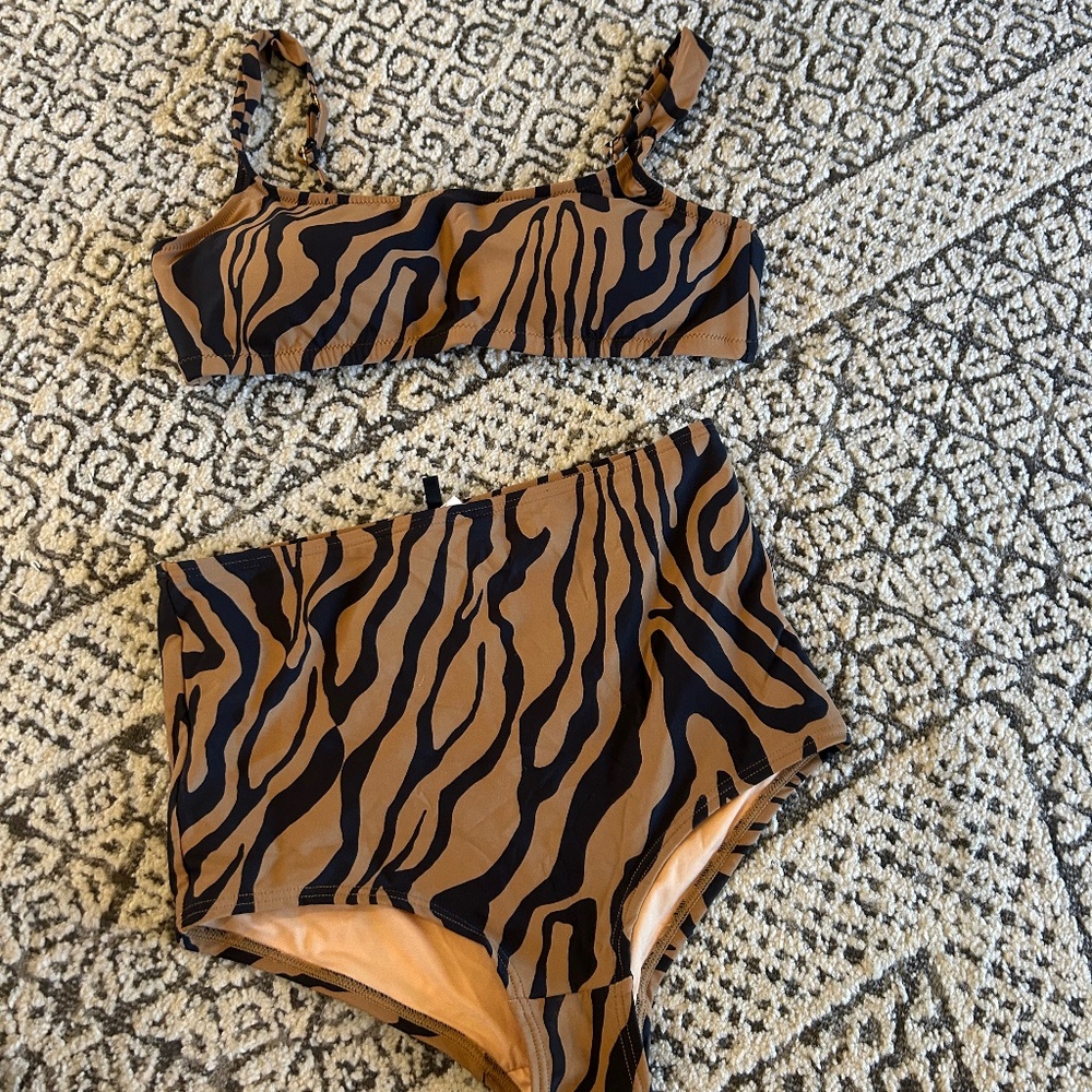 J. Crew Zebra Bikini